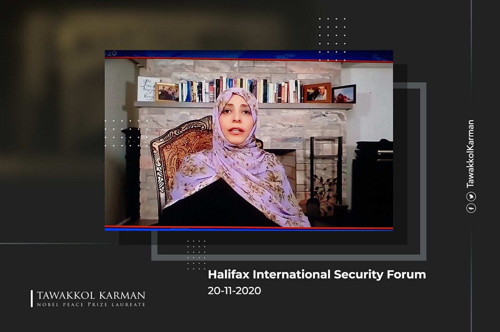 Tawakkol Karman at 2020 Halifax International Security Forum